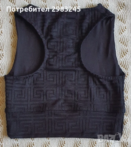 Черен дамски топ, снимка 2 - Корсети, бюстиета, топове - 55140429