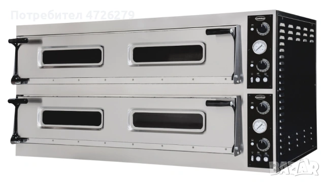 Пица фурна на ток, двойна, 2 x 6 тави, 1500 мм, 20.4 kW, 400V