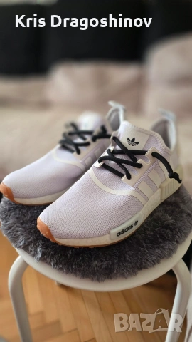 Маратонки Adidas NMD_R1 White/Gum Custom