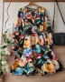 Лятна рокля тип риза цветя VERO MODA 4хл, снимка 1