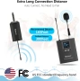 Bietrun WXM07 – безжична UHF микрофонна система 3 в 1 с headset, handheld и lavalier микрофон, снимка 3