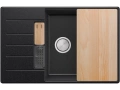 Графит  кухненска мивка от гранит Копенхаген 780x500 SmartSpace Top 60, снимка 1