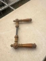 Стара месингова дръжка за врата, снимка 3