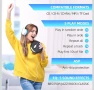 DESOBRY Преносим CD плейър с високоговорители и FM предавател, вградена акумулаторна батерия 2000mAh, снимка 7