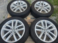Лети джанти 16ки 5х112 VW + летни гуми 205/55/16 Dunlop, снимка 2