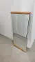 Стенно огледало с дизайнерска конструкция от естествено дърво – 112,8 x 52 см (скандинавски стил), снимка 1