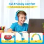 TONOSHARK Детски безжични Bluetooth слушалки с микрофон и калъф, шумопотискащи, снимка 2