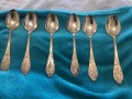 Лъжици посребрен произведено вСССР1974 години Мстера  дължина 18см отличен състояние, снимка 1