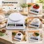 Кухненска електронна везна дигитален кантар до 10 кг за храна кафе плодове и зеленчуци кухненска, снимка 3