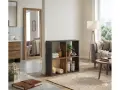НОВИ! Етажерка 60x60x20см дъб/графит, снимка 3