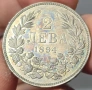 2 лева 1894г Сребро, снимка 1