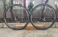Комплект шосейни капли Shimano WH-R500 28 цола  с гуми Continental, снимка 1