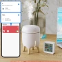 Smart Life, Tuya WiFi смарт сензор за температура и влажност с подсветка хигрометър термометър TH08B, снимка 11