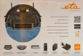 Роботизирана прахосмукачка с моп ETA Aron 2512 90000, Wi-Fi, Li-Ion батерия 14.4 V, 300 мл, снимка 14