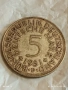 Сребърна монета 5 Дойче марки 1951г. ФРГ рядка за КОЛЕКЦИЯ 19312, снимка 1