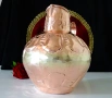 Медна кана за вино,стомна,чиста червена мед,позлата,печат. , снимка 3