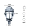 Bi-LED лупи за вграждане във фарове с къси и дълги светлини 2.5"инча 80W 7000lm 12V, снимка 6