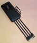 Нова захранваща банка Power bank 10000mAh 22.5W с вградени кабели USB C Lightning, снимка 2