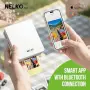 Нов Портативен цветен принтер за снимки стикери Nelko PP01 iOS Android самозалепваща хартия 60 листа, снимка 3