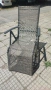 Регулируем стол-шезлонг vidaXL, алуминий и textilene, сив, 8.85 Kg, снимка 6