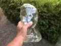стар стъклен бюст "ELVIS", снимка 2