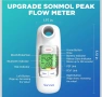 Пиков дебитомер Sonmol,Bluetooth,PEF и FEV1 за деца,възрастни,астма,ХОББ и други белодробни - нов, снимка 7