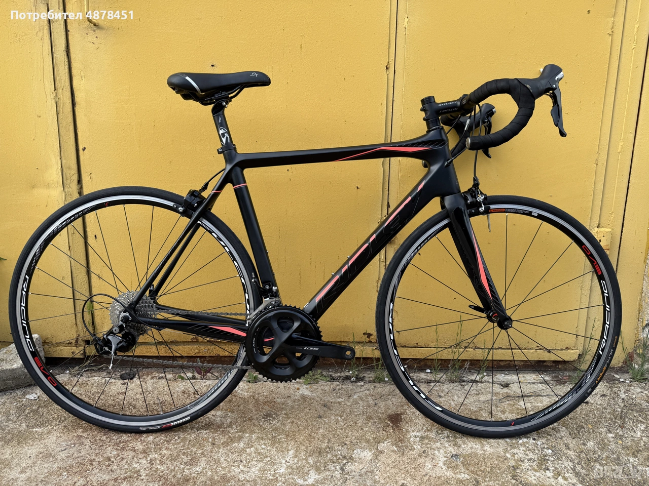 Карбонов шосеен велосипед Ridley Fenix 54 M Shimano 105 монтаж, снимка 1