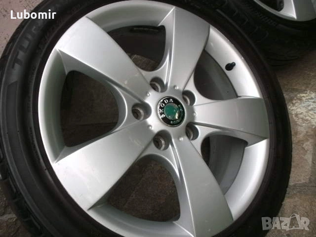 17 цола 5 х 112 мм 4 бр лети джанти - Volkswagen,Audi,Seat,Skoda ! - комплект с гуми 225 45 17 !, снимка 5 - Гуми и джанти - 54934521
