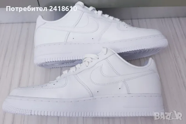 Nike Air Force 1 Fresh White  Mens Size 42/26.5  UK 7.5 US 8.5 НОВО!ОРИГИНАЛ! Мъжки Кецове, снимка 7 - Кецове - 55508293