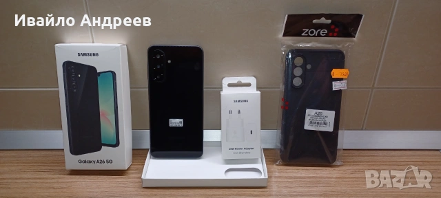 Нов смартфон Samsung Galaxy A26 с адаптер и аксесоари, снимка 2 - Samsung - 55235711
