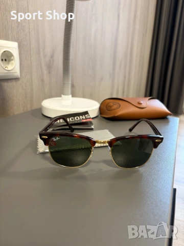 Rayban Clubmaster Слънцезащитни очила, снимка 2 - Слънчеви и диоптрични очила - 55052328