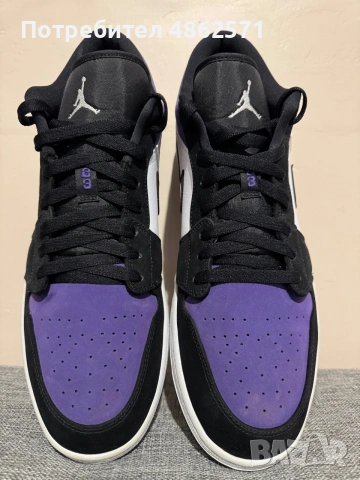 Jordan Air 1 Low Court Purple., снимка 2 - Маратонки - 55216001