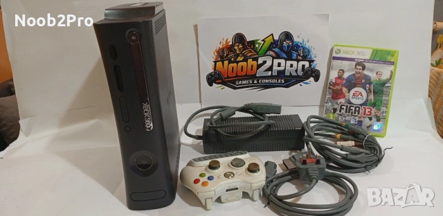 Xbox 360 Fat – 120GB HDD + безжичен контролер с клавиатура, снимка 7 - Xbox конзоли - 53760948