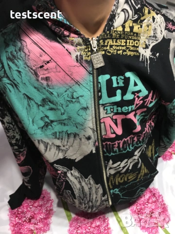 Мъжки суичър TLFI True Love False Idols S Small Black hoodie с цип худи, снимка 8 - Суичъри - 53954504