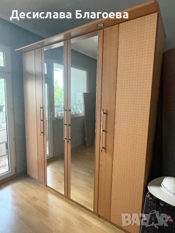 Комплект мебели – 2 гардероба и шкаф, снимка 2 - Гардероби - 55114273