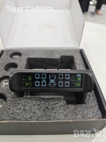 Zobmio TPMS система за следене на налягането в гумите – 4 водоустойчиви IPX7 сензора за автомобили, , снимка 6 - Аксесоари и консумативи - 54470480