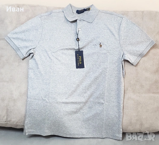 Нова оригинална фланелка Polo Ralph Lauren custom slim fit - размер  L, M - 100% памук, снимка 8 - Тениски - 54072405