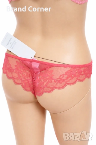 Hunkemöller дамско дантелено долнище размер M – коралово/розово, снимка 3 - Бельо - 54534203