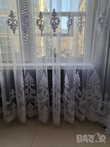 Снежно бяла елегантна завеса, снимка 9 - Пердета и завеси - 55134380