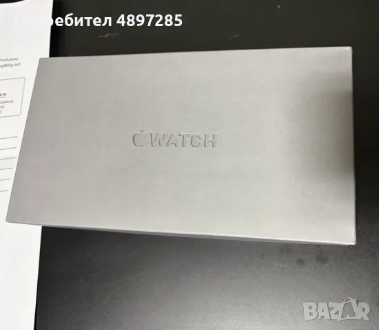 Apple Watch Ultra 3 Black Titanium 49mm GPS + Cellular - Чисто Нов - Неразопакован - Гаранция , снимка 2 - Смарт гривни - 55415172