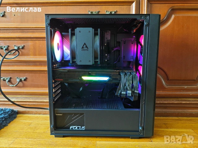 Gaming PC с Ryzen 9 7900/ 32GB DDR5/ RX 6800 XT 16GB/ 512GB/ 850W, снимка 2 - Геймърски - 55064257