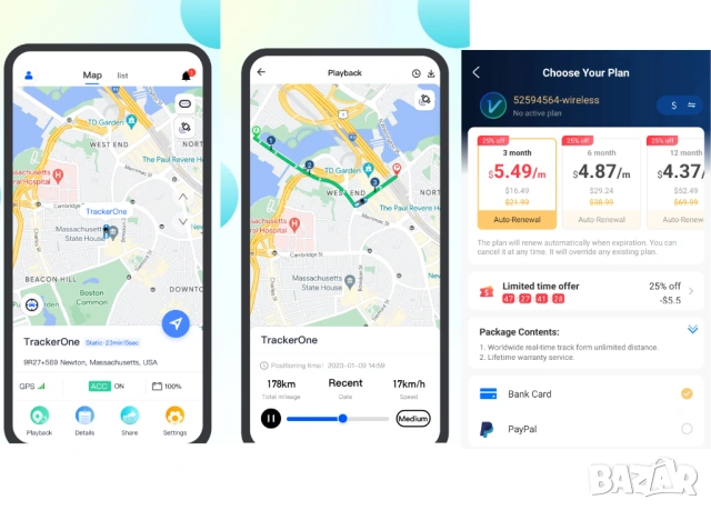 4G GPS тракер S20 Pro, супер батерия над 30 дни, с предплатена СИМ, силен магнит, снимка 7 - Аксесоари и консумативи - 53660014