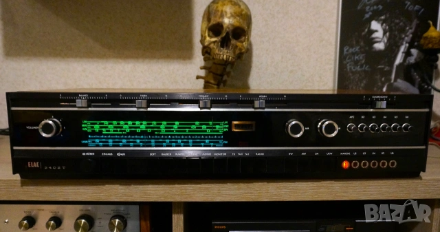 Страхотен винтидж ресивър ELAC! Украшение от висок клас!, снимка 3 - Ресийвъри, усилватели, смесителни пултове - 55146648