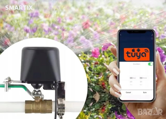 Смарт Задвижка за Кран Вода и Газ WiFi Tuya Smart Life, снимка 3 - Градинска техника - 55058677