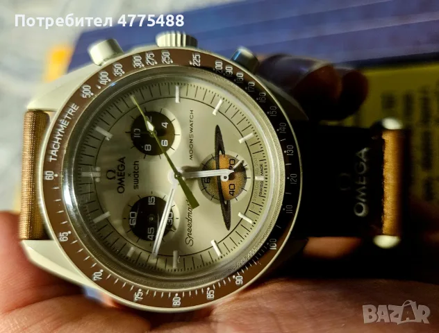 Omega x Swatch MoonSwatch Mission to Saturn, снимка 2 - Колекции - 55579477