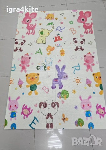 Мека Двустранна детска Сгъваема Постелка - Килимче за игра от мека пяна