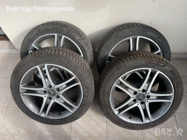 Оригинални джанти на мерцедес със зимни гуми 245/45R18