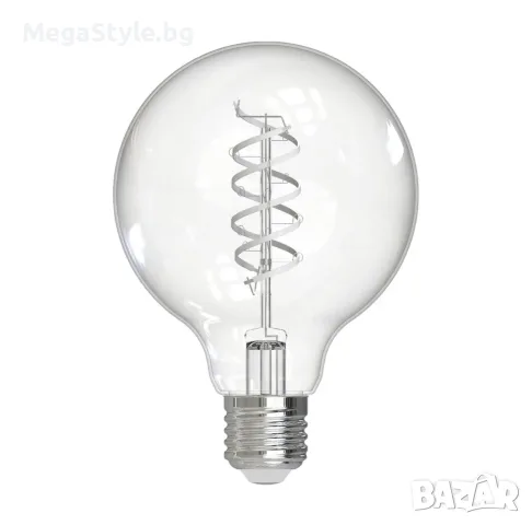 LED декоративна крушка E27 G125 Spiral – 4W, 250 lm, 2200K
