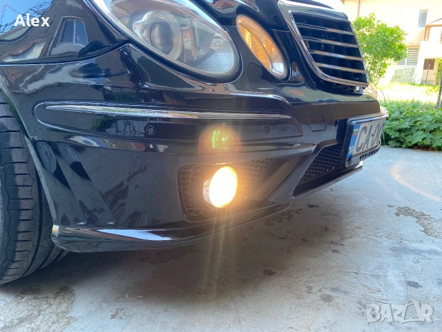 Предна Броня amg w211 черна, готова за монтаж, снимка 8 - Части - 54997716