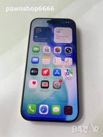 Iphone 16 PRO 128GB с гаранция без кутия и кабел 97% батерия 258 цикъла 